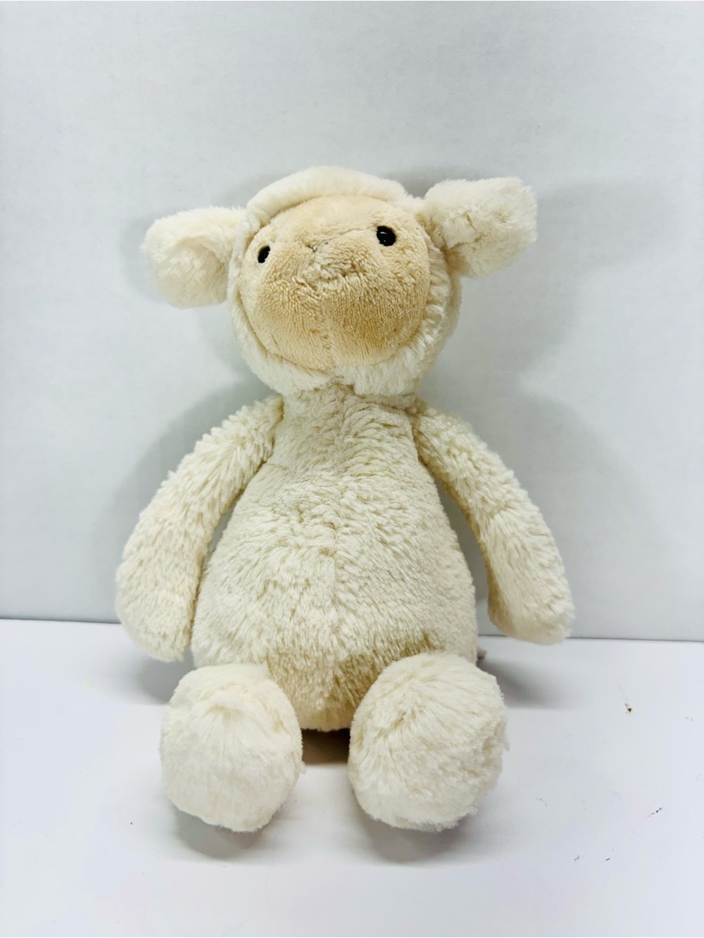 Jellycat Bashful Lamb Plush 8” Cream Tan Face Small Soft Toy Retired